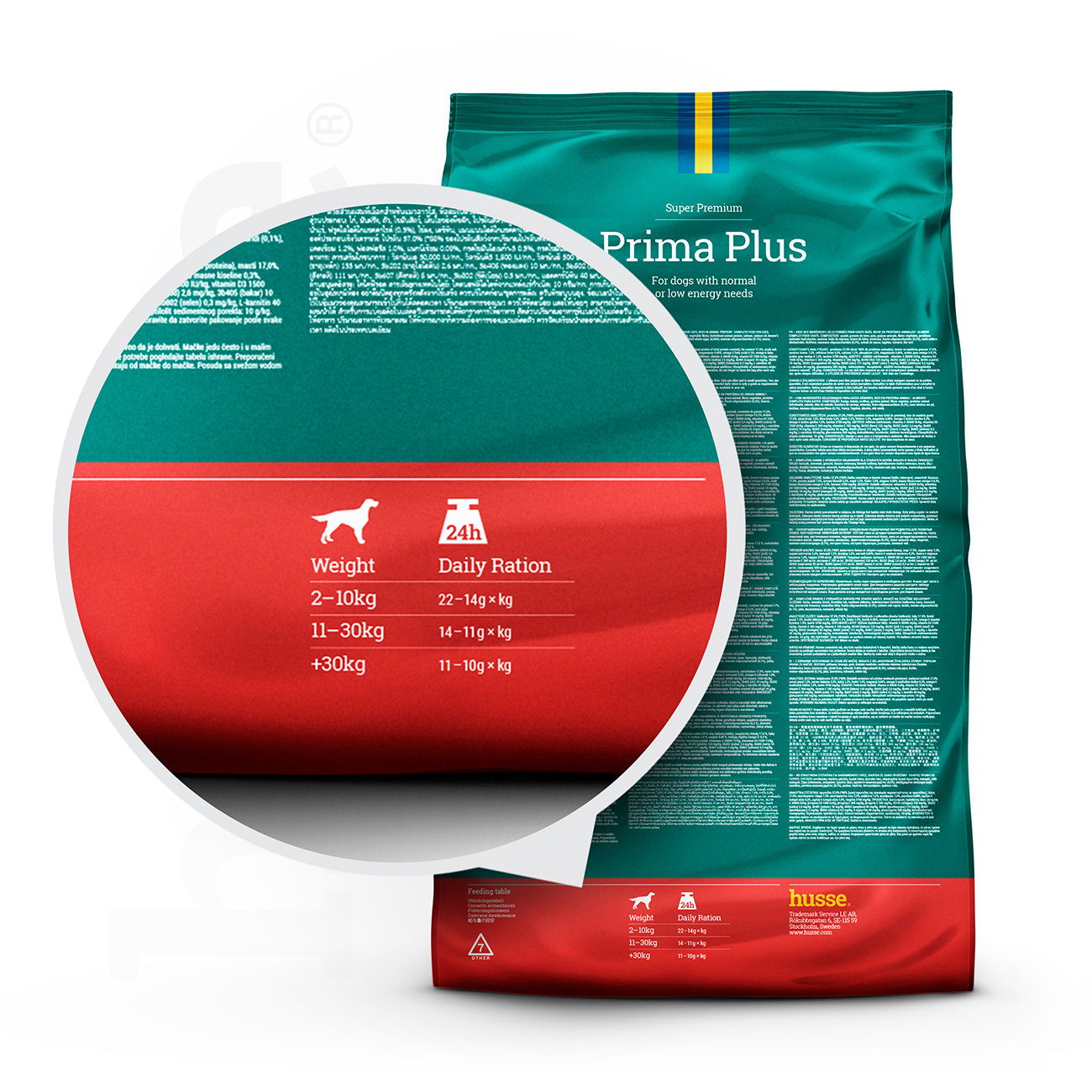 Prima Plus, 2 kg | Torrfoder med måttligt fett- och kaloriinnehåll