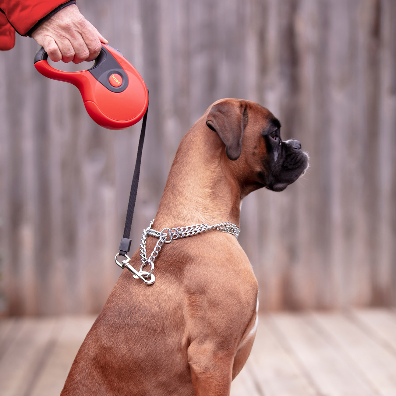 Rulle, 3 m | Rullkoppel. Går att låsa på önskad längd och har ett enkelt bromssystem