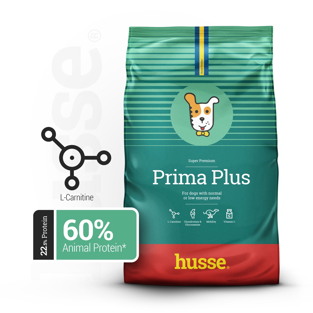 Prima Plus, 2 kg | Torrfoder med måttligt fett- och kaloriinnehåll
