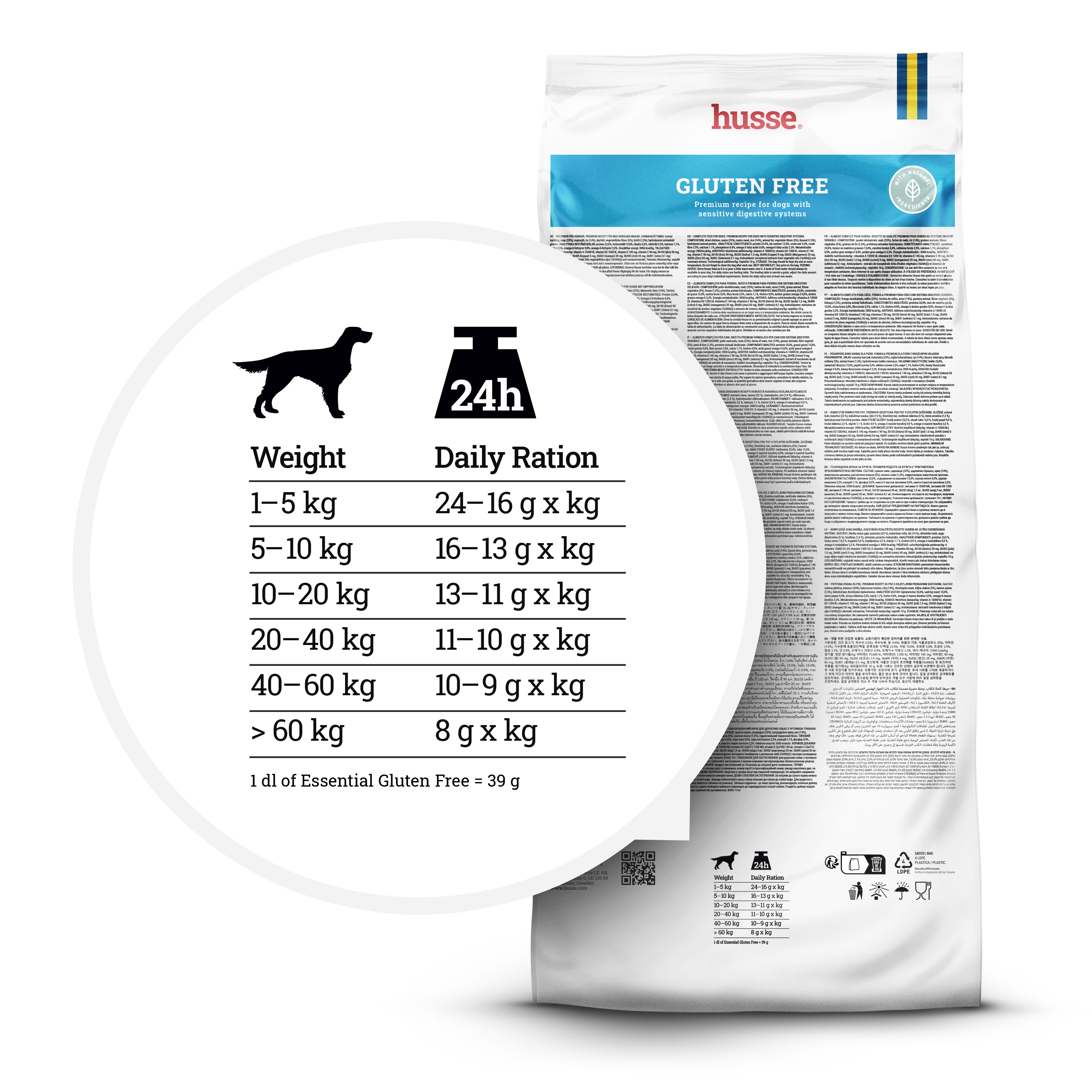 Glutenfri, 15 kg | Premiumrecept tillverkat utan vete