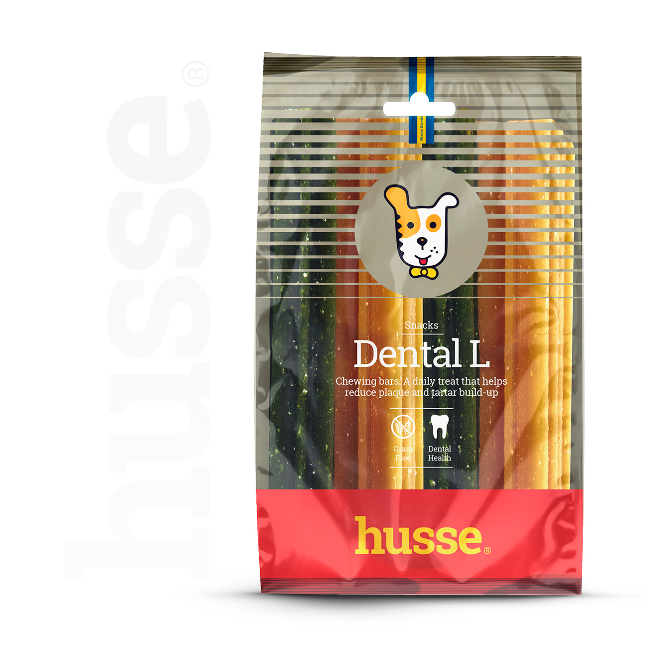Dental L, 4 st | Glutenfritt tandben för hund