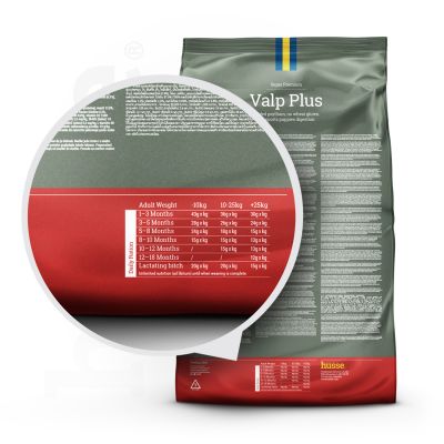 Valp Plus, 2 kg |  Komplett foder med psyllium och vegetabiliska fibrer för smidig matsmältning