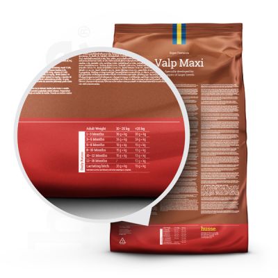 Valp Maxi, 12 kg | Stödjer utvecklingsbehoven hos stora rashundvalpar.